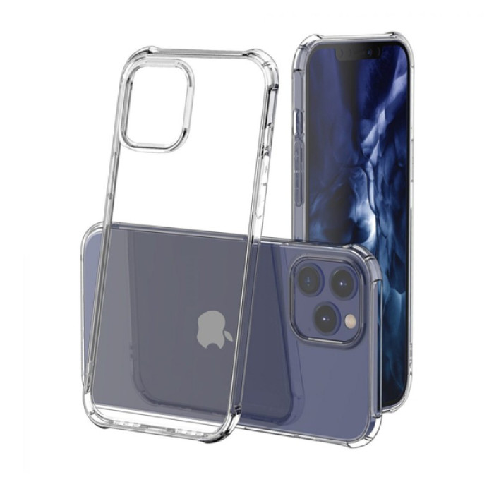 Heavy Duty Protection Case For IPhone 12 11Pro XS Max X SE 2 Four Corner Strengthen Silicon Clear Case For IPhone XR 6s 7 8 Plus